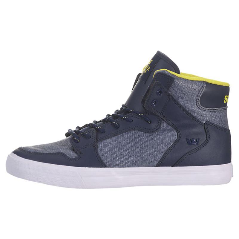 Buty Supra VAIDER - Sneakersy Wysokie Damskie - Granatowe (UEYH-52789)